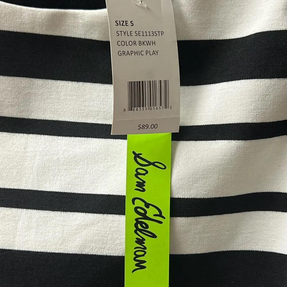 Sam Edelman Black & White Striped “Graphic Play” Top (Size S) – NWT - Picture 4 of 10